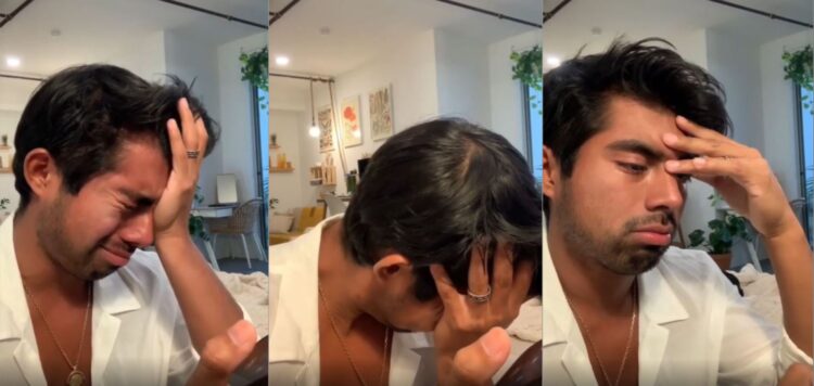 Joven llora cuando su madre le reprocha por ser homosexual