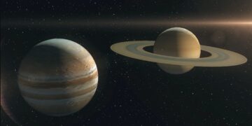 La conjunción de Júpiter y Saturno