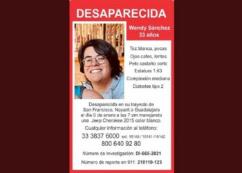 Las Fiscalías de Nayarit y Jalisco trabajan en conjunto para localizar a Wendy Sánchez, de 33 años