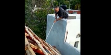 La vecina afectada denunció que no es la primera vez que esta persona reacciona de manera violenta